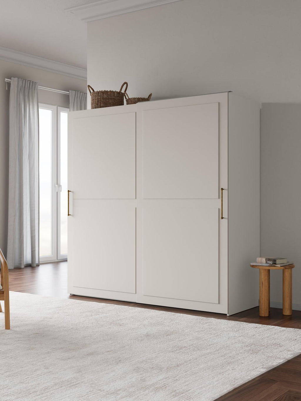 Charlotte Modular Sliding-Door Wardrobe, 200 cm Width, in several configurations