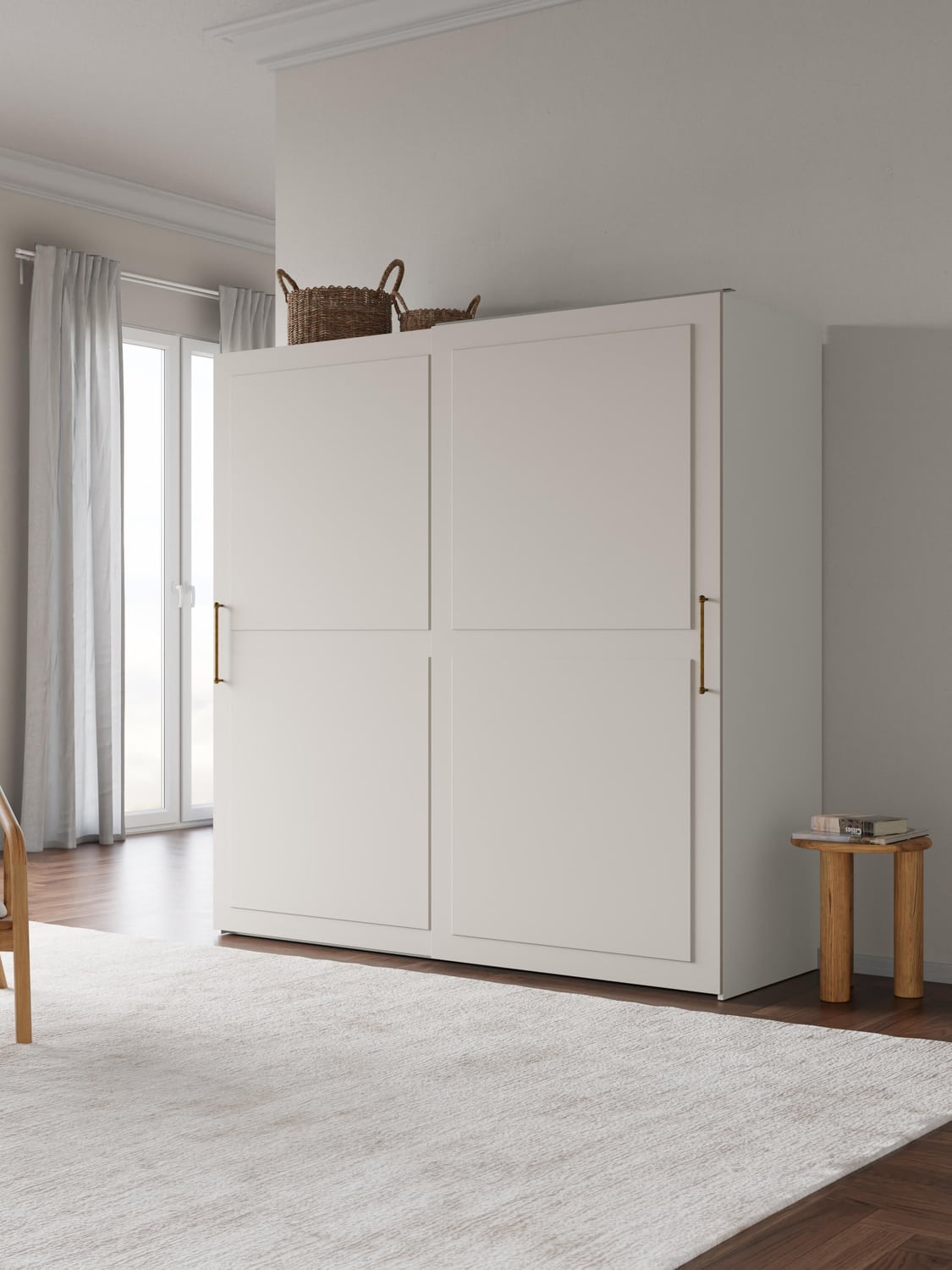 Charlotte Modular Sliding-Door Wardrobe, 200 cm Width, in several configurations