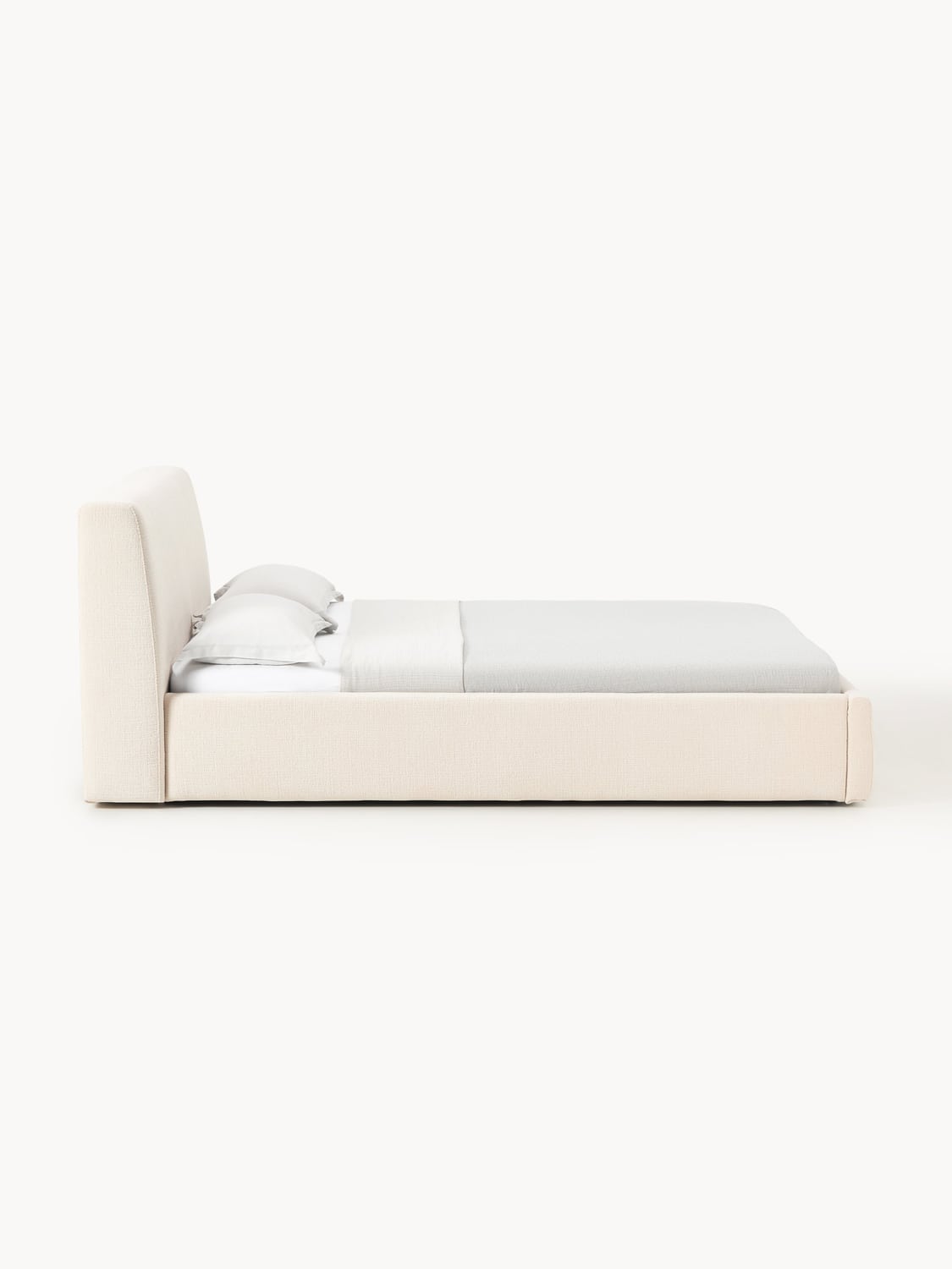 Cloud Upholstered Bed — Off-White