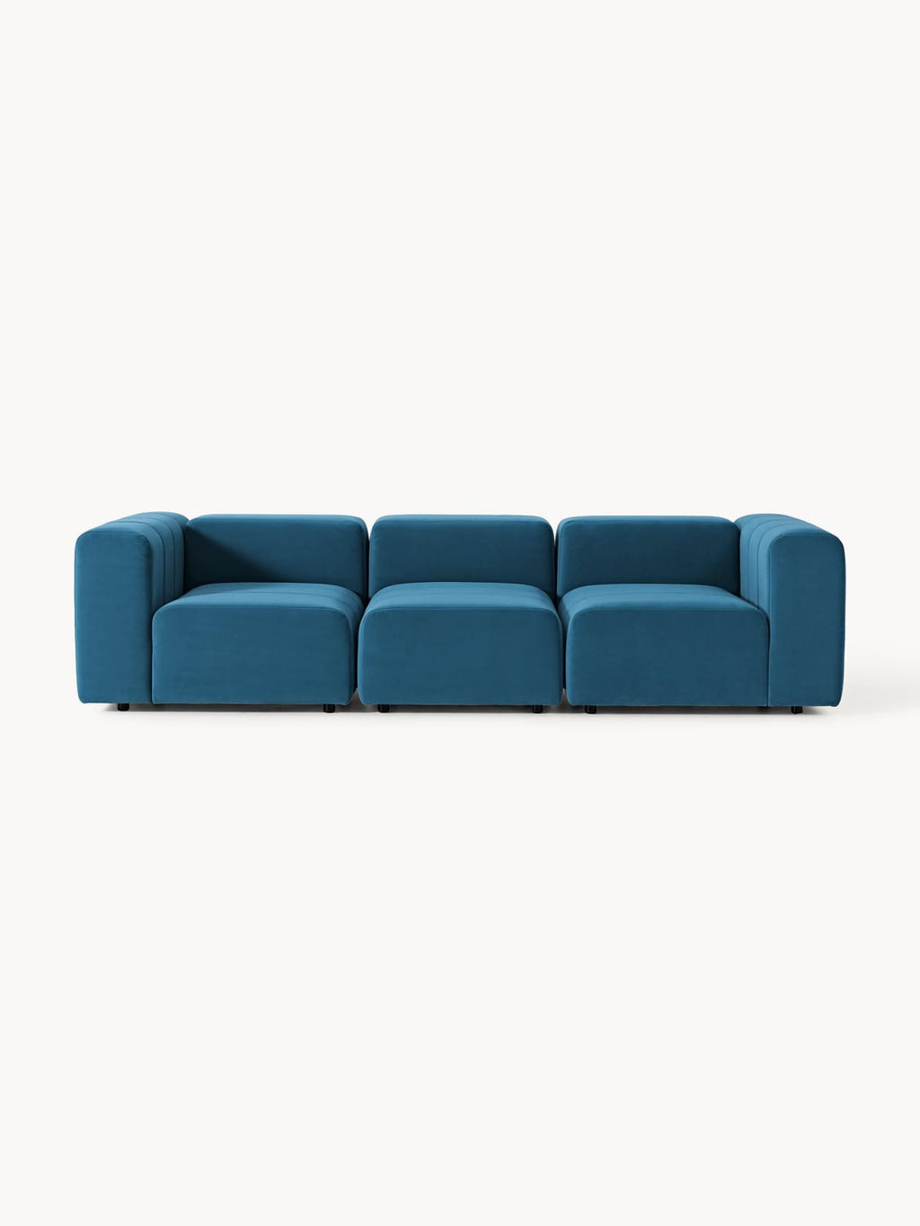 Lena Modular Velvet-Sofa (4-seater) — Teal