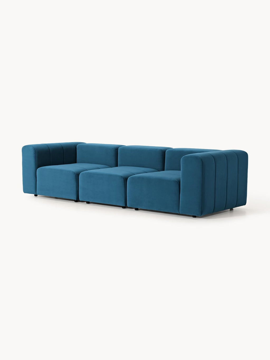 Lena Modular Velvet-Sofa (4-seater) — Teal