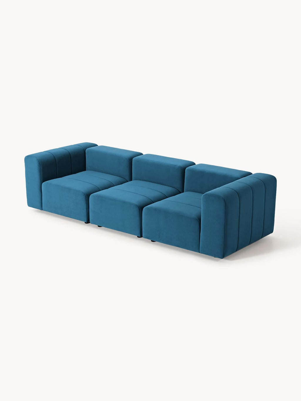 Lena Modular Velvet-Sofa (4-seater) — Teal