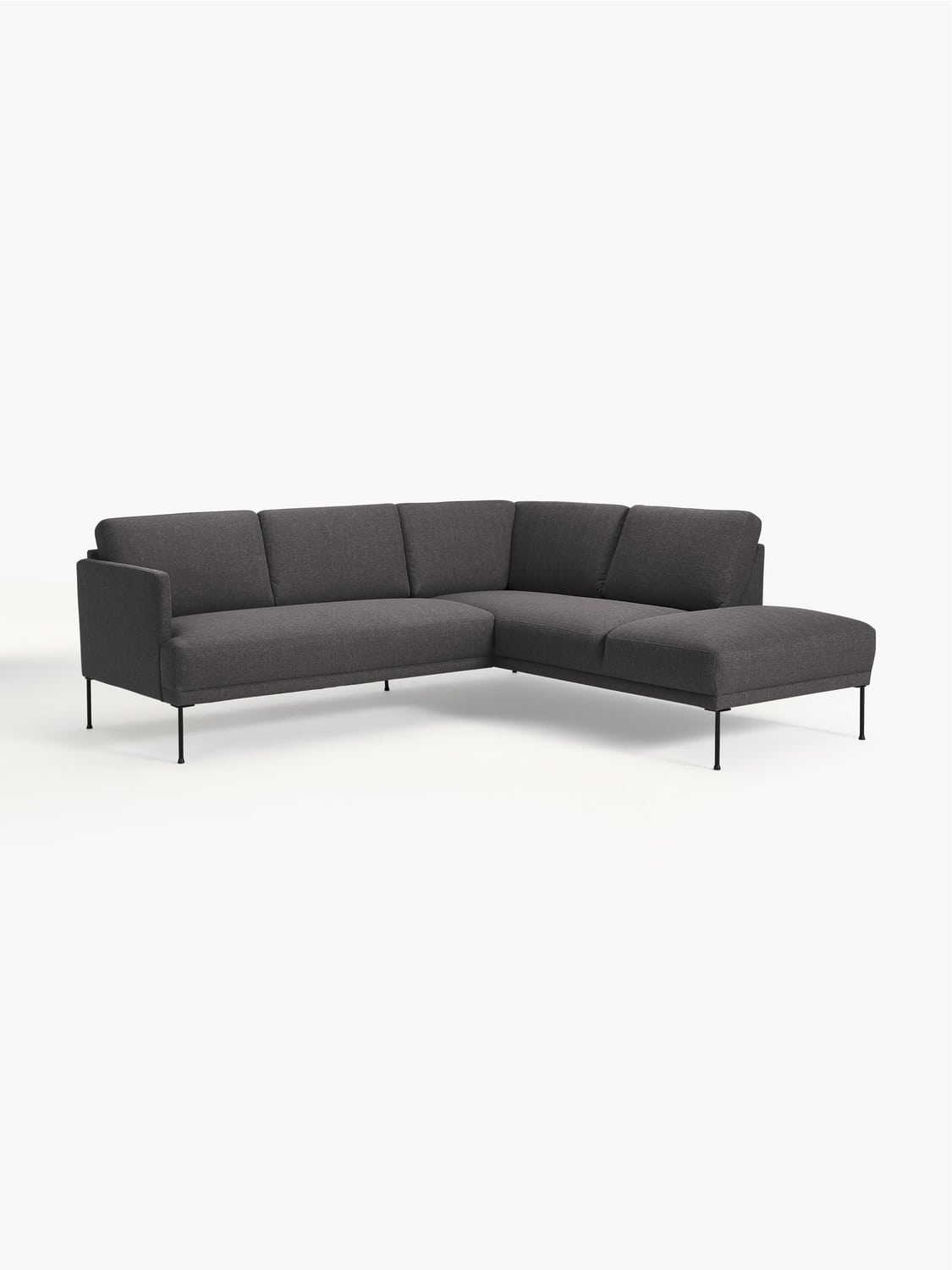 Fluente Corner Sofa — Dark Grey