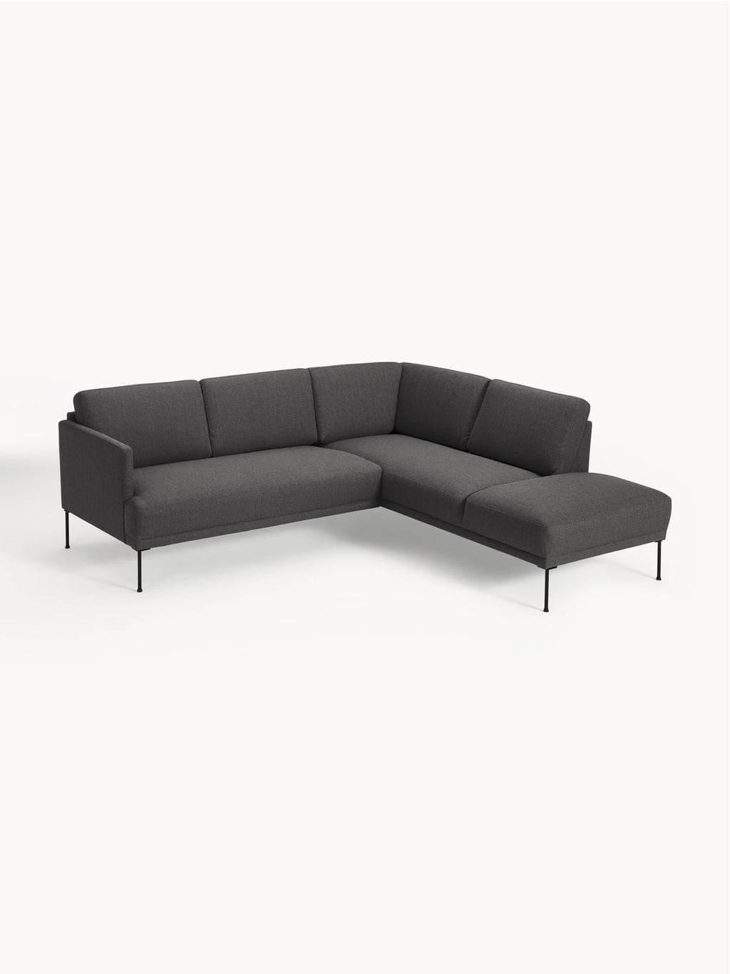 Fluente Corner Sofa — Dark Grey