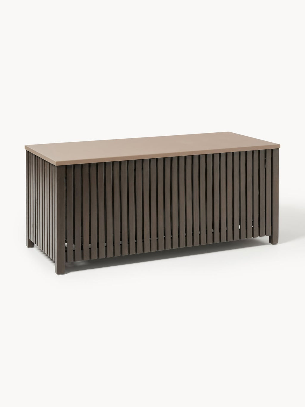 Arkin Garden Storage Box in Acacia with Insert, B 129 cm — Chocolate