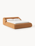 Sofia Bouclé Upholstered Bed — Warm Grey
