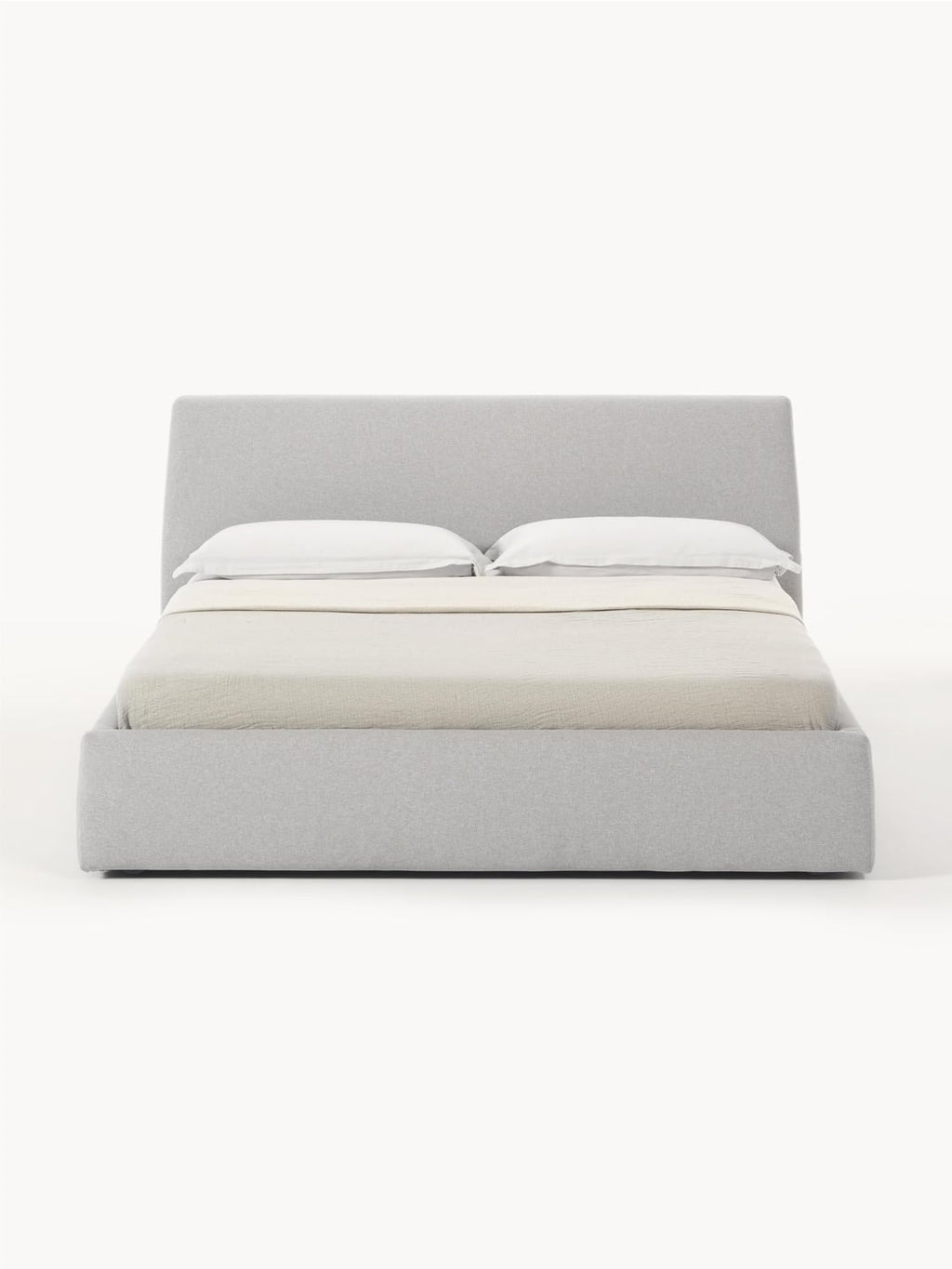 Cloud Upholstered Bed with Storage — Mist Grey