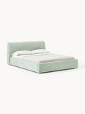 Cloud Upholstered Bed with Storage — Dove Grey