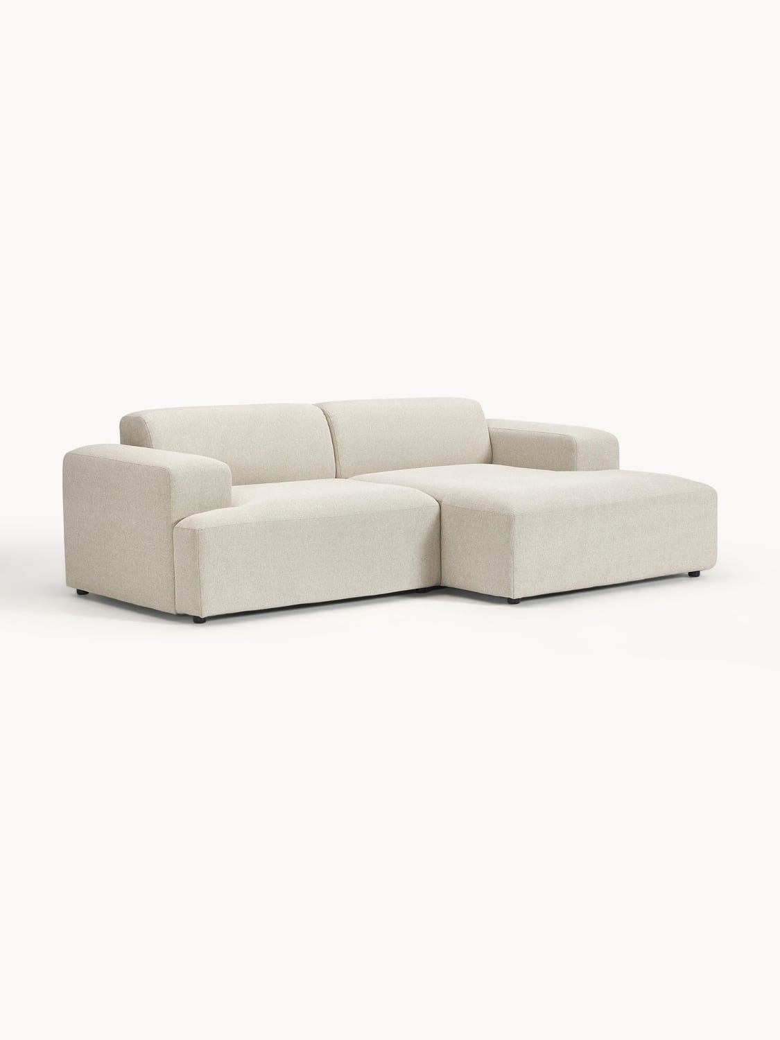 Melva Corner Sofa (3-seater) — Pearl Grey