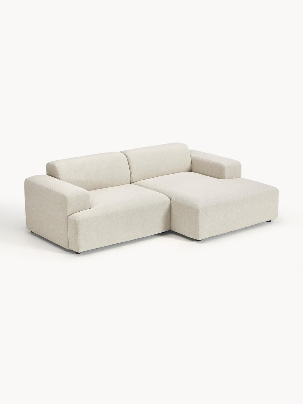 Melva Corner Sofa (3-seater) — Pearl Grey