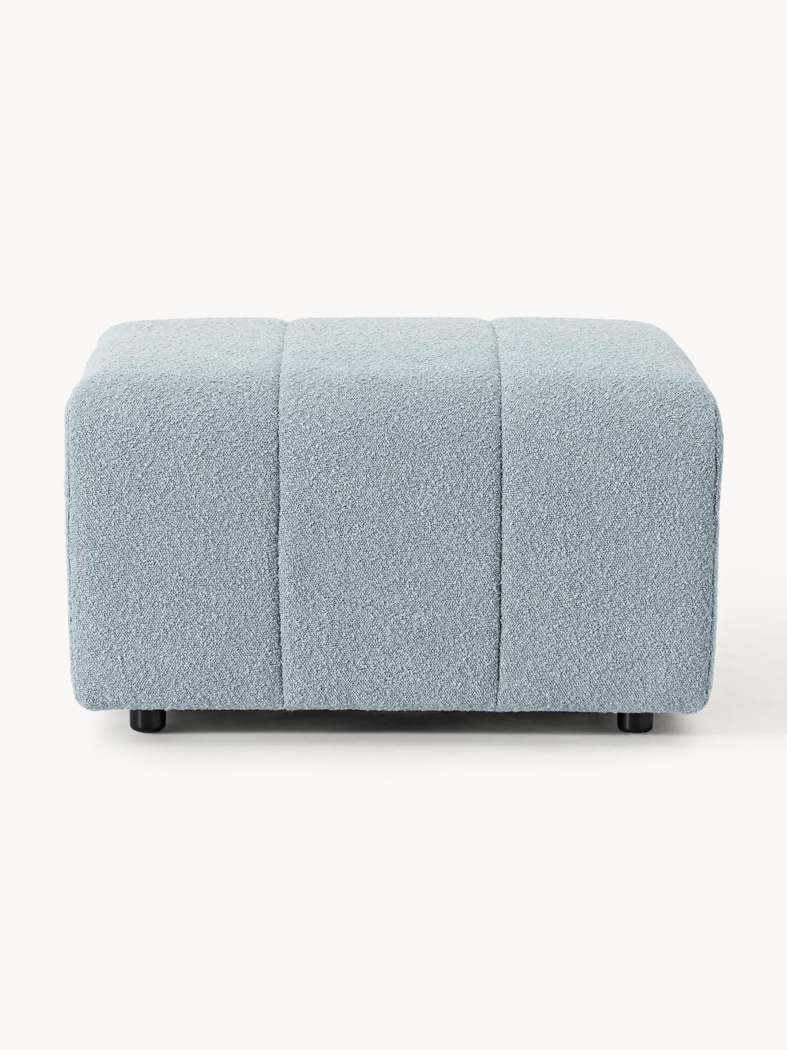Lena Bouclé Sofa Ottoman — Lilac