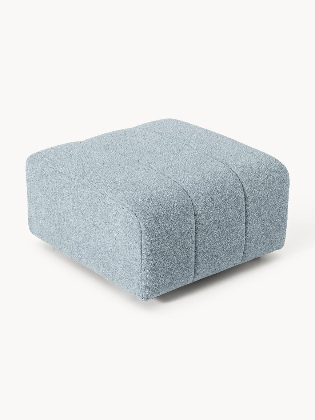 Lena Bouclé Sofa Ottoman — Lilac