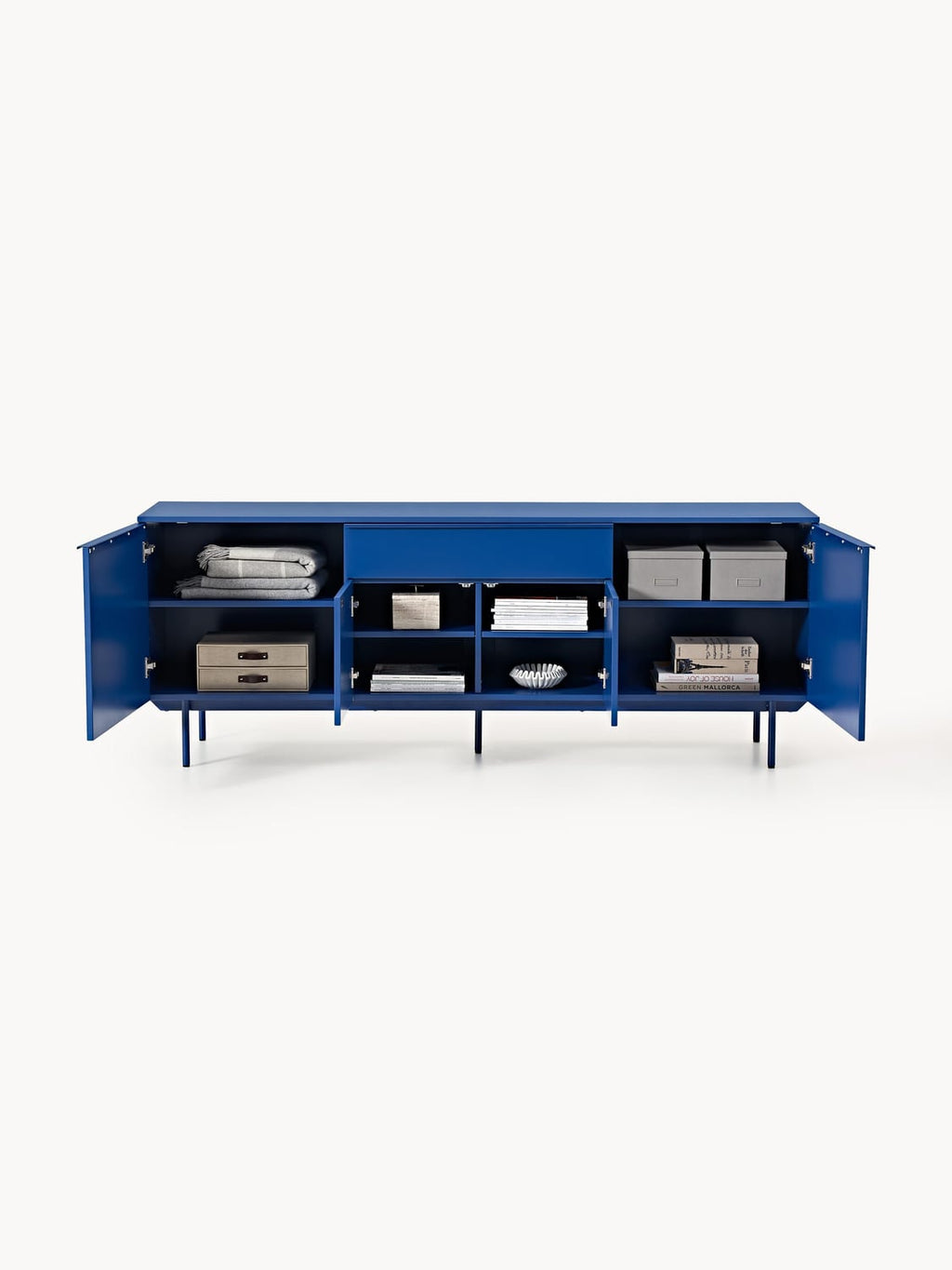 Elona Wooden Sideboard — Blue