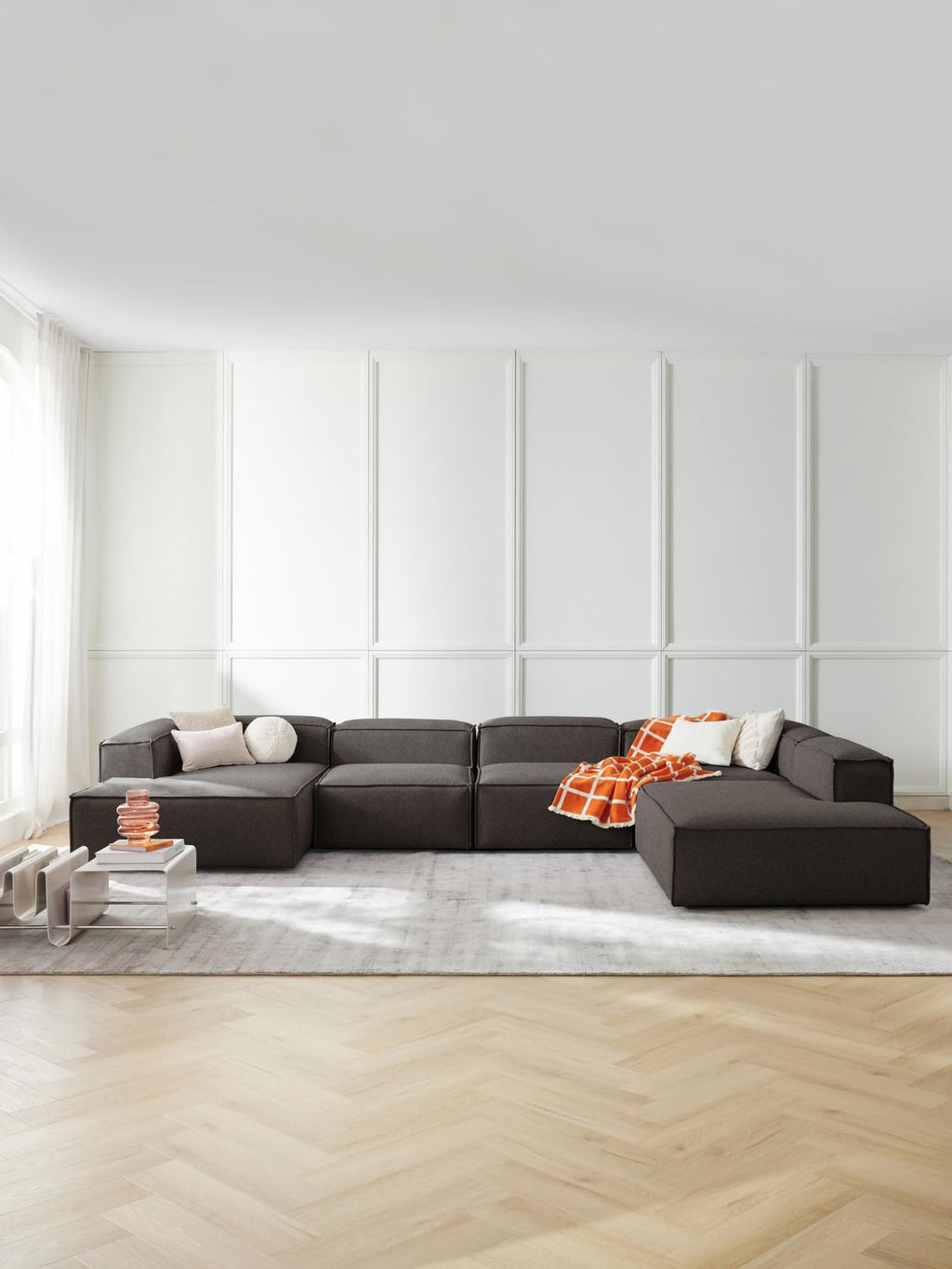 Lennon Modular XL Sofa — Dark Grey
