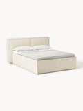 Lennon Box-Spring Bed — Light Grey