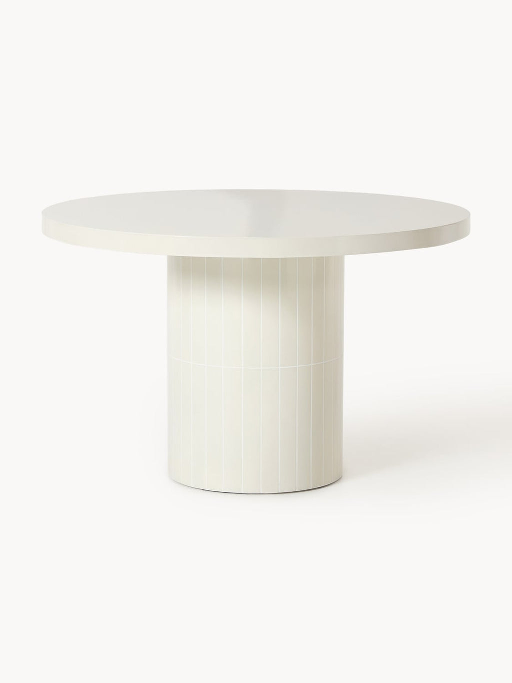 Saya Round Garden Dining Table, Ø 120 cm — Off-White