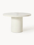 Saya Round Garden Dining Table, Ø 120 cm — Off-White