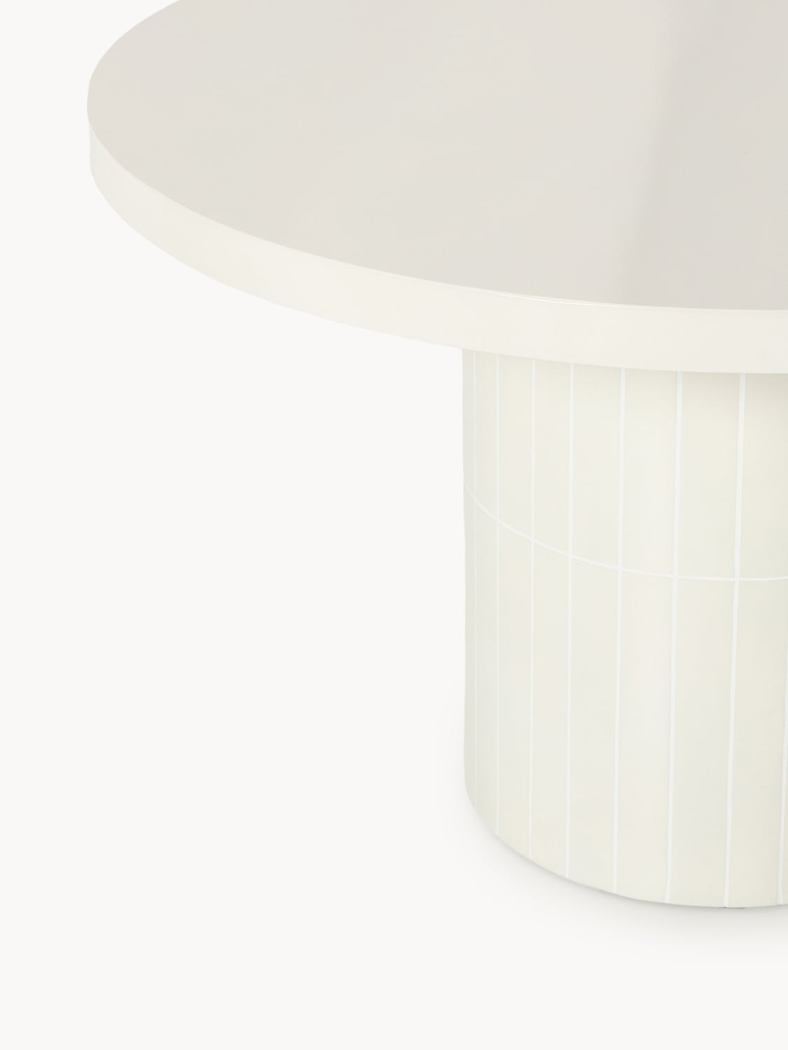 Saya Round Garden Dining Table, Ø 120 cm — Off-White
