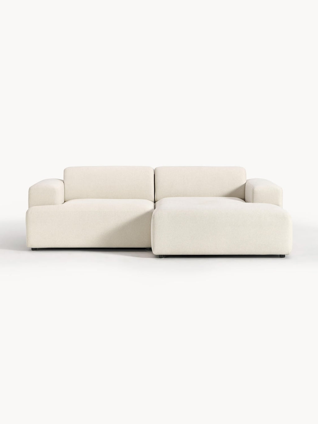 Melva Corner Sofa (3-seater) — Light Grey