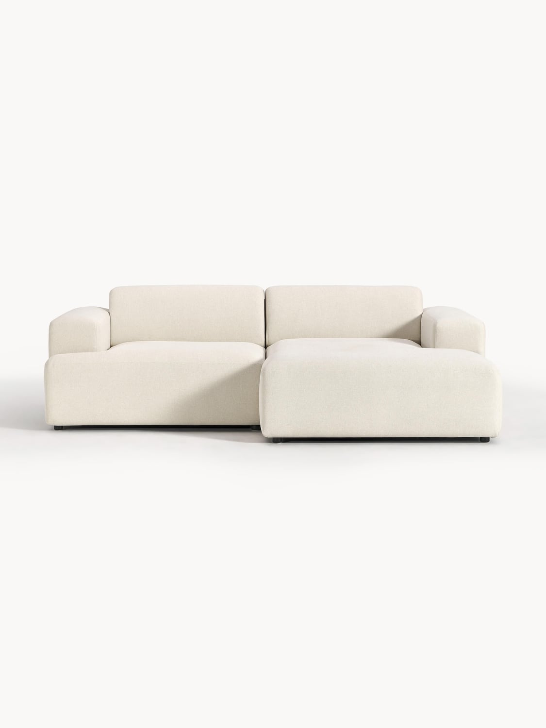 Melva Corner Sofa (3-seater) — Light Grey