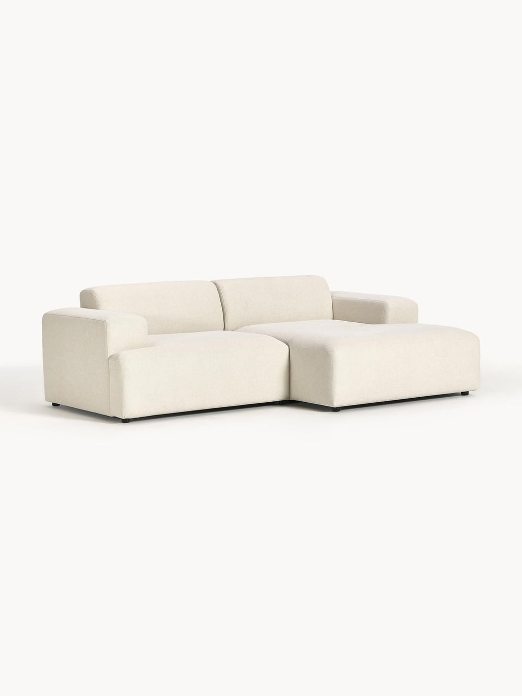 Melva Corner Sofa (3-seater) — Light Grey