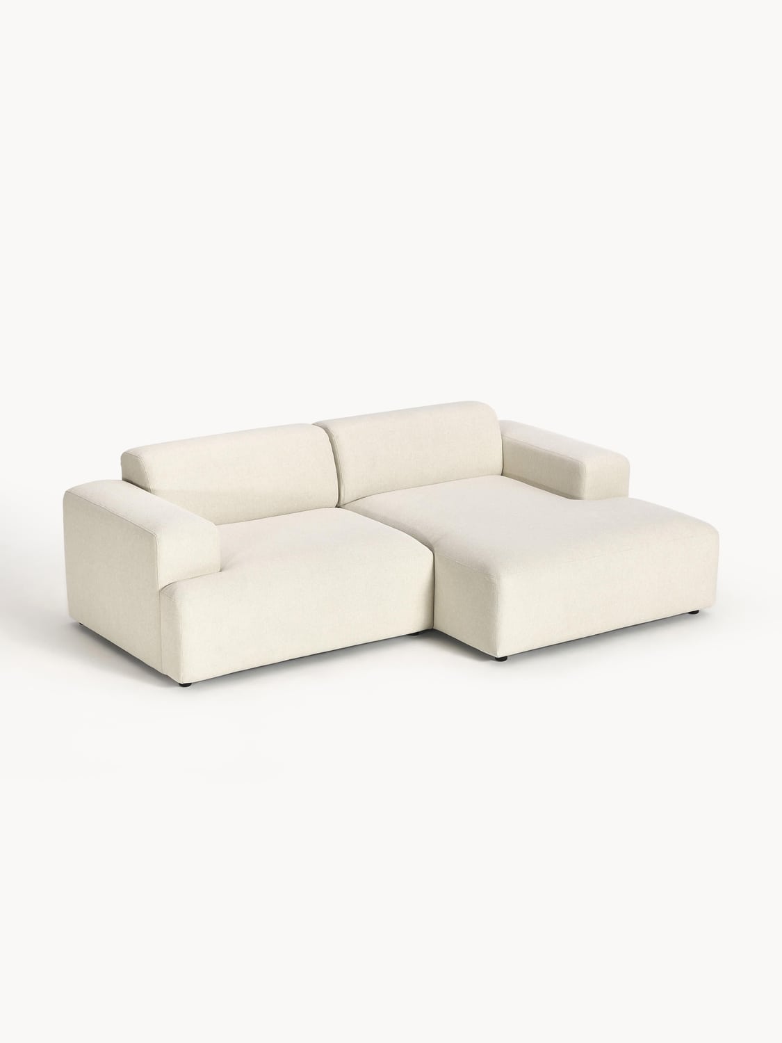 Melva Corner Sofa (3-seater) — Light Grey