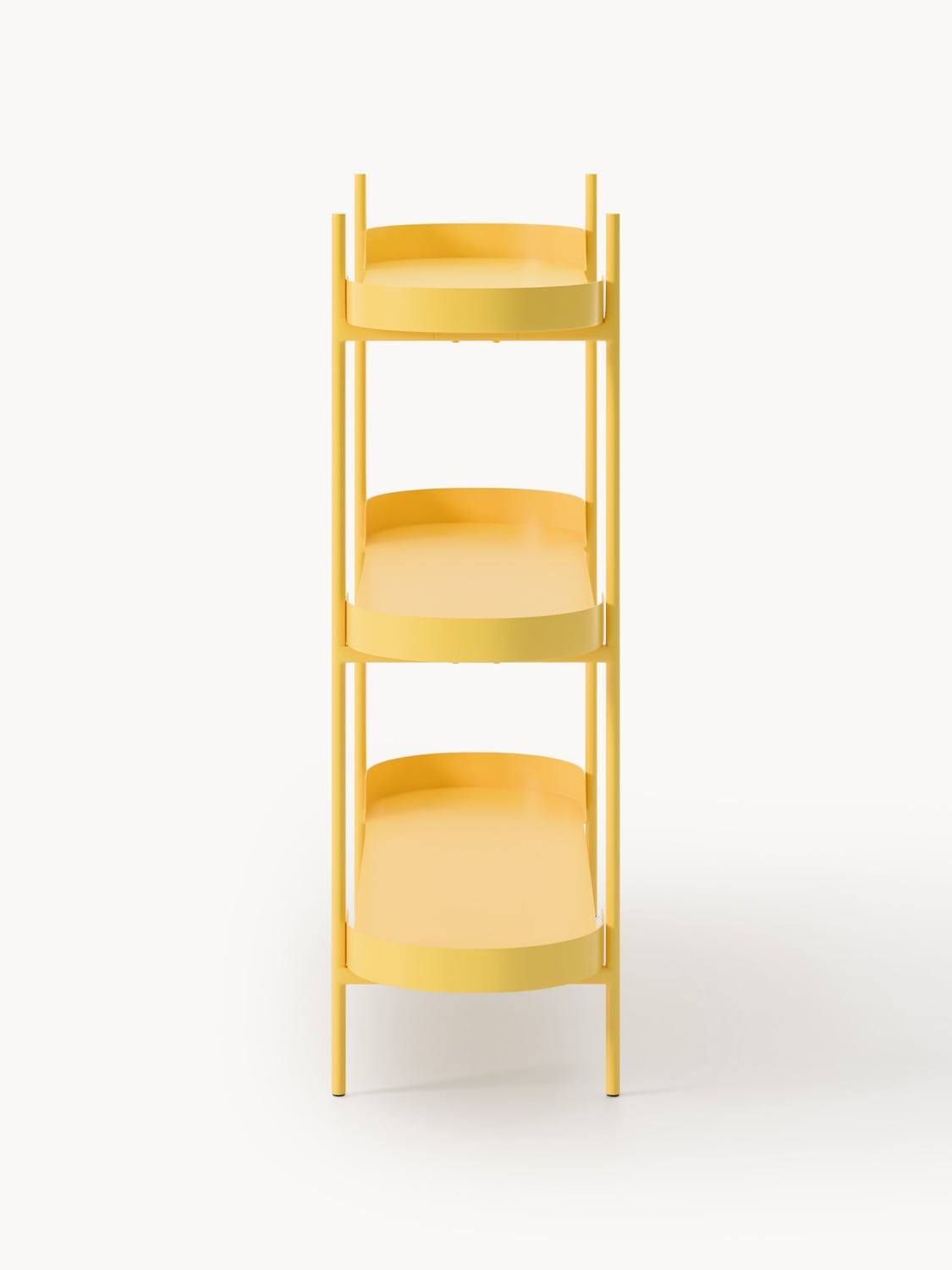 Taru Metal-Shelving Unit — Beige