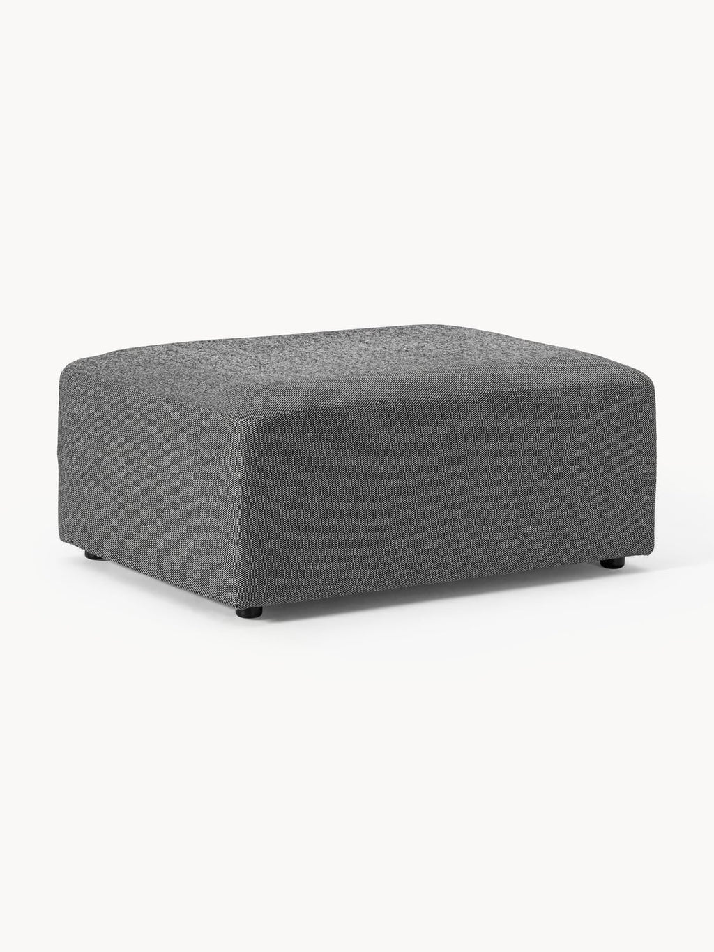 Melva Ottoman, B 99 x T 72 cm — Dark Grey