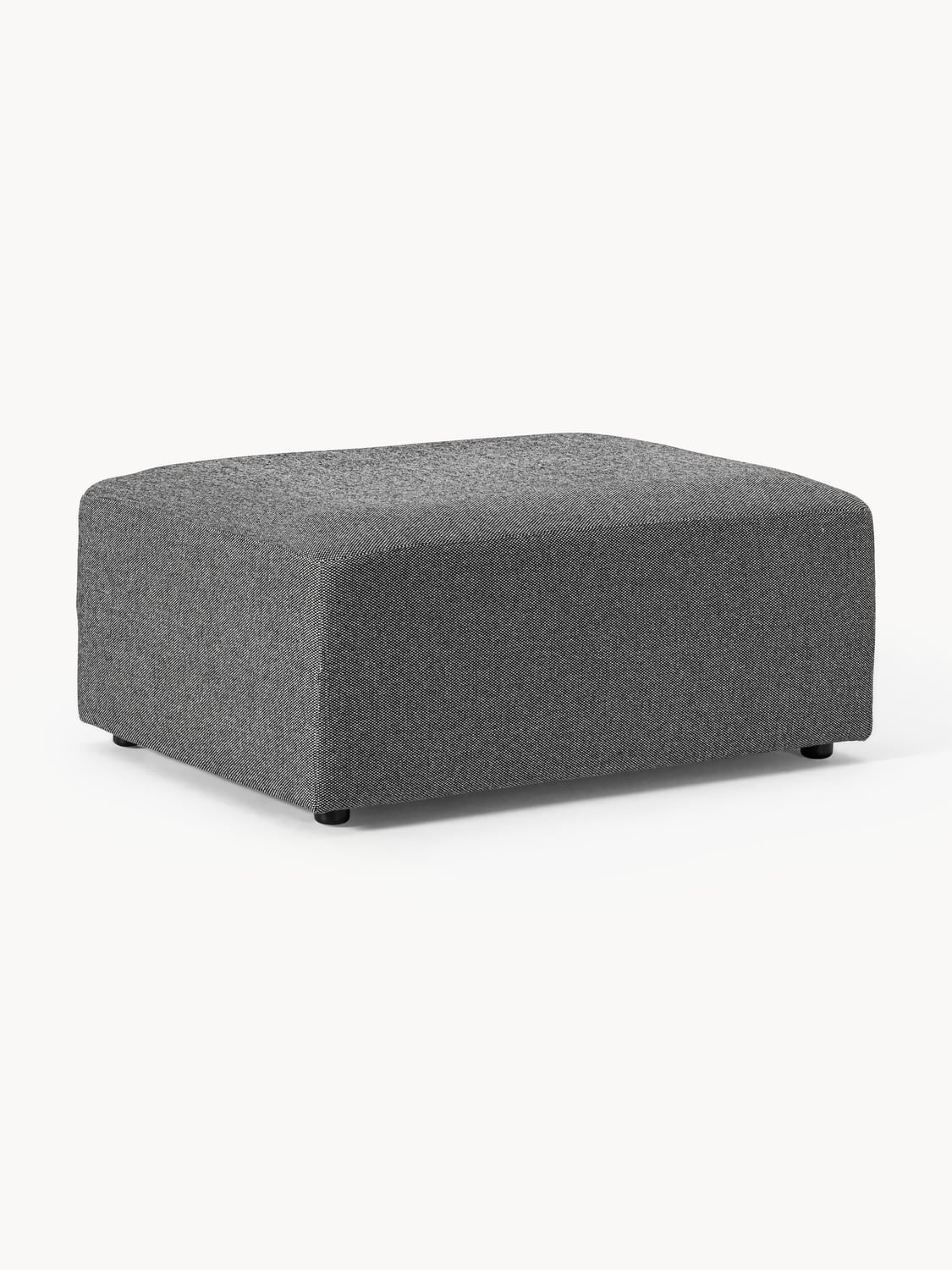 Melva Ottoman, B 99 x T 72 cm — Dark Grey
