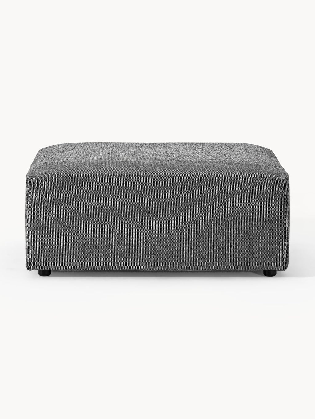 Melva Ottoman, B 99 x T 72 cm — Dark Grey