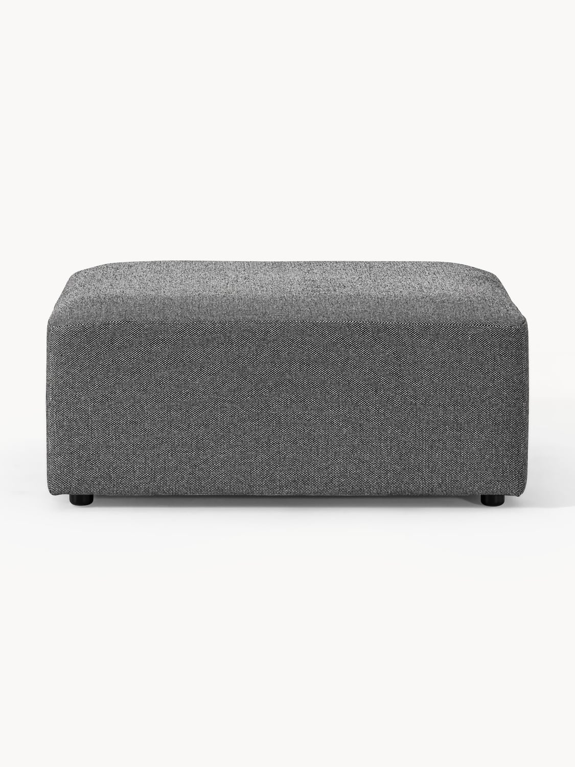 Melva Ottoman, B 99 x T 72 cm — Dark Grey