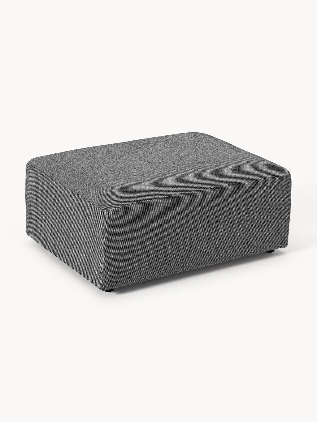 Melva Ottoman, B 99 x T 72 cm — Dark Grey