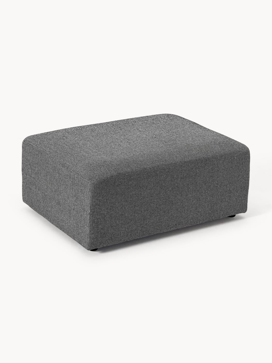 Melva Ottoman, B 99 x T 72 cm — Dark Grey