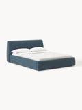 Cloud Bouclé Upholstered Bed — Taupe