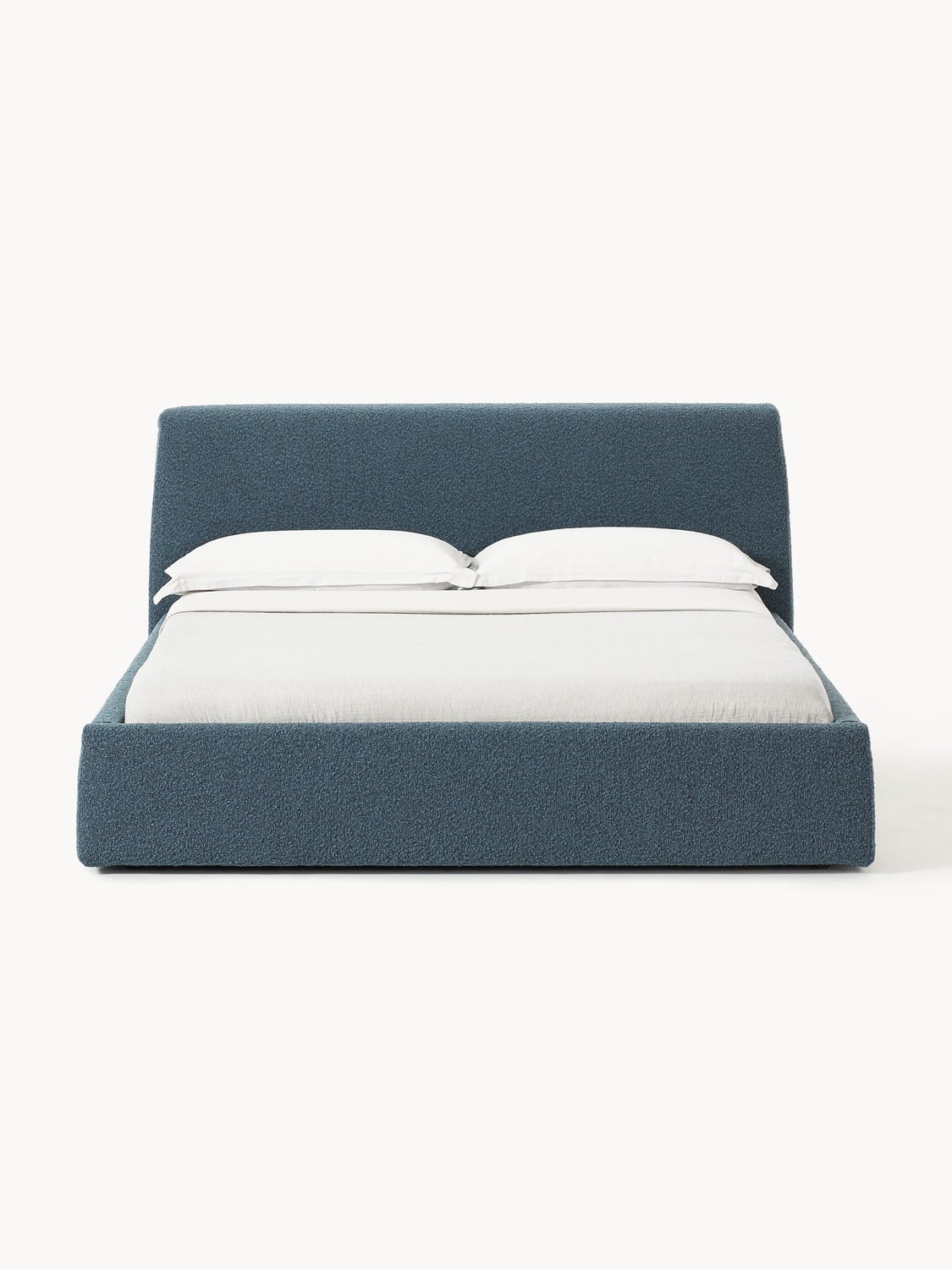 Cloud Bouclé Upholstered Bed — Taupe