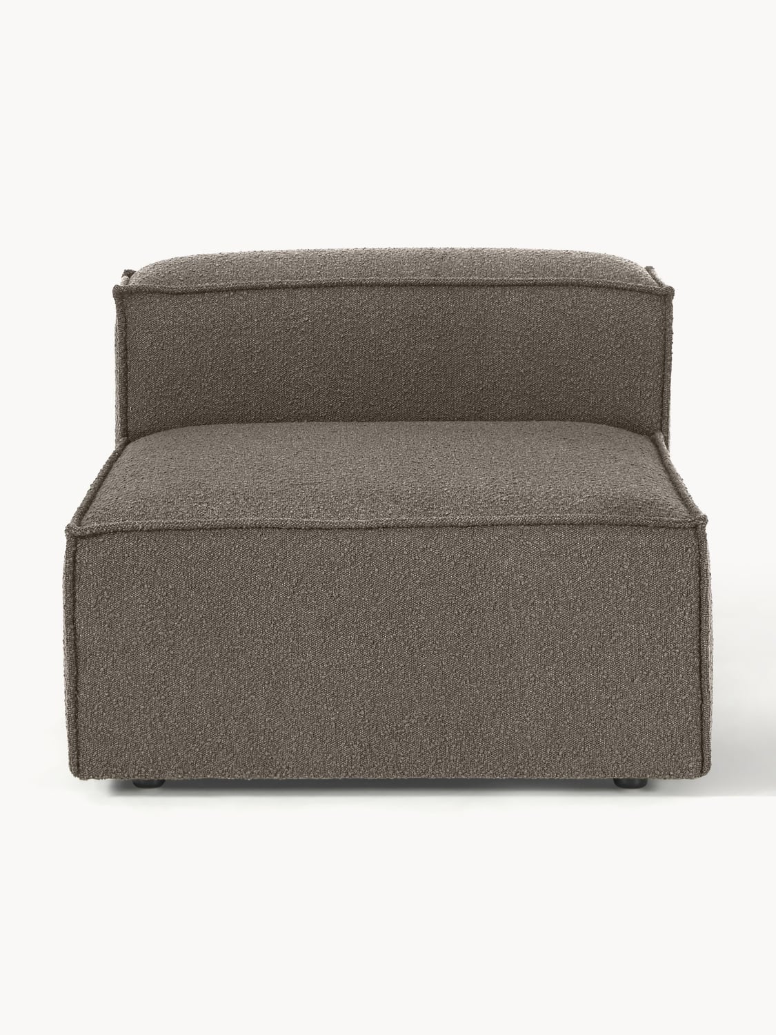 Lennon Middle Module in Bouclé — Dark Grey