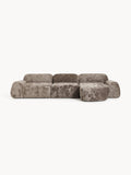 Wolke Modular Teddy Bouclé Corner Sofa (4-seater) — Mushroom