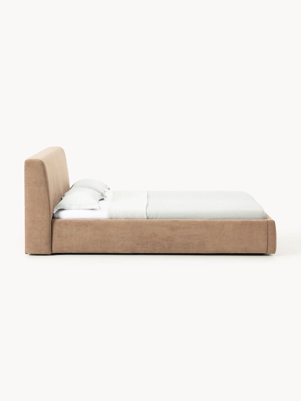 Cloud Upholstered Bed — Sand