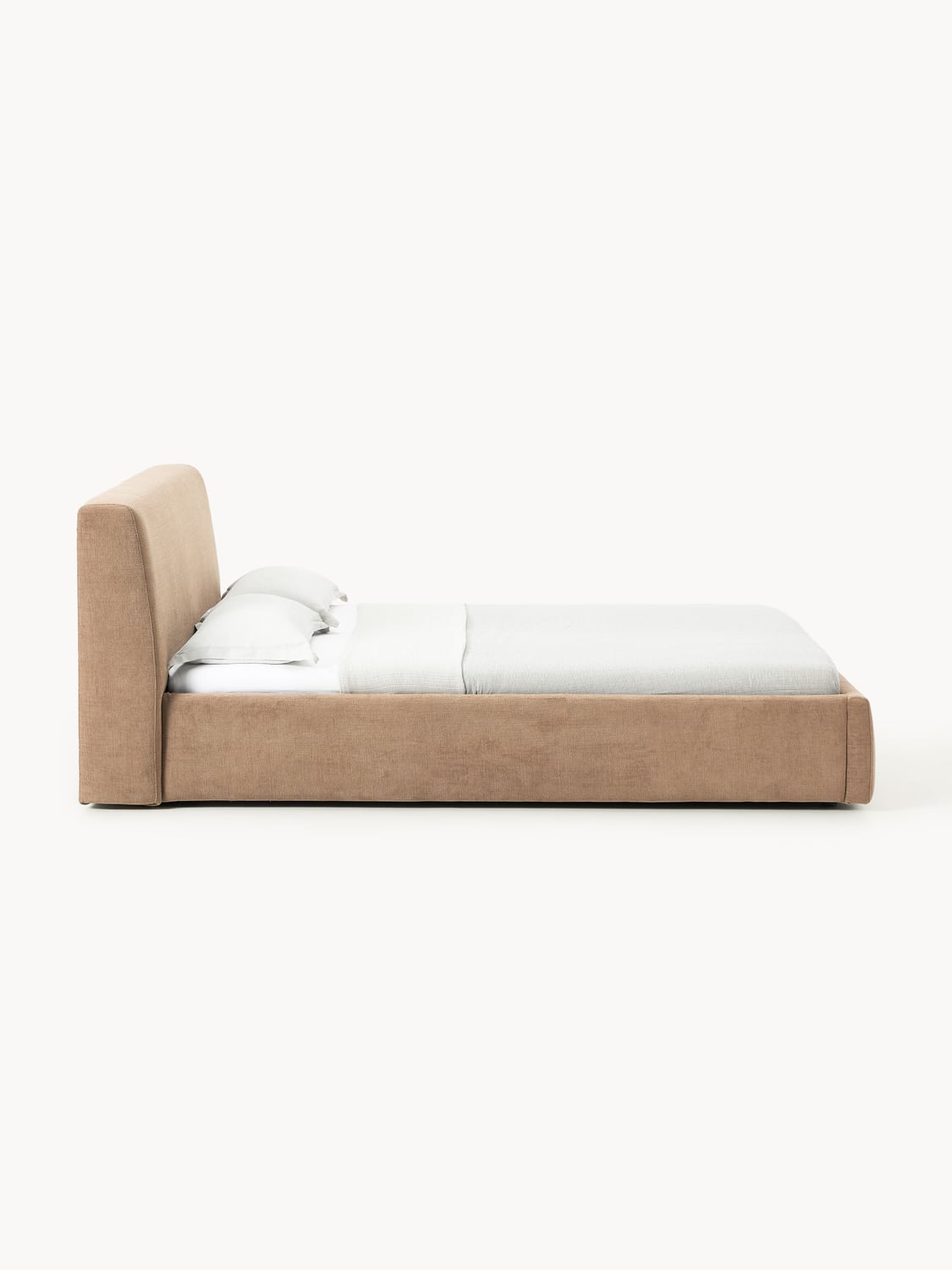Cloud Upholstered Bed — Sand