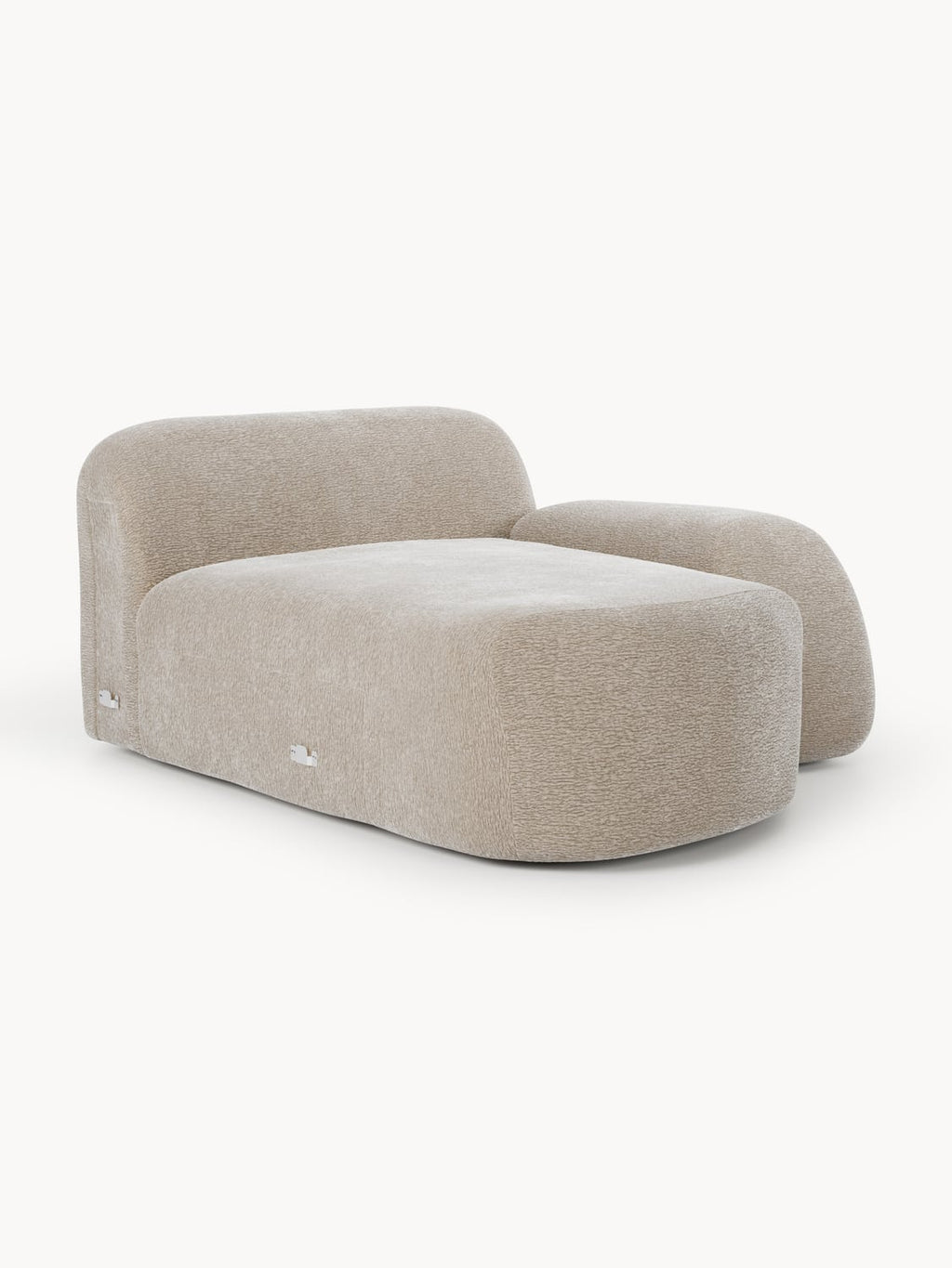 Wolke Chaise-Corner Module — Warm Grey