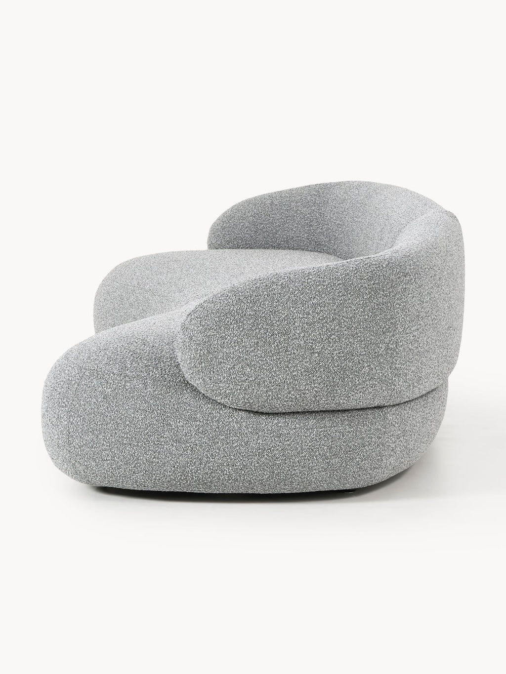 Alba Bouclé Sofa (4-seater) — Grey