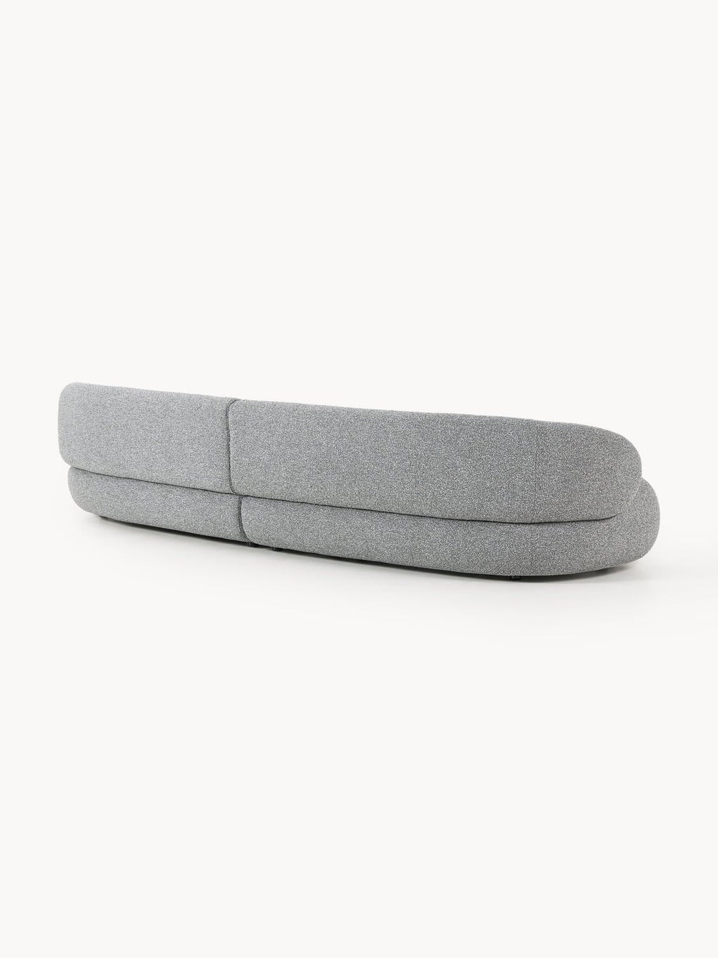 Alba Bouclé Sofa (4-seater) — Grey