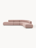 Sofia Modular Bouclé Corner Sofa (4-seater) — Smoke Grey