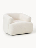 Sofia Bouclé Armchair — Light Grey