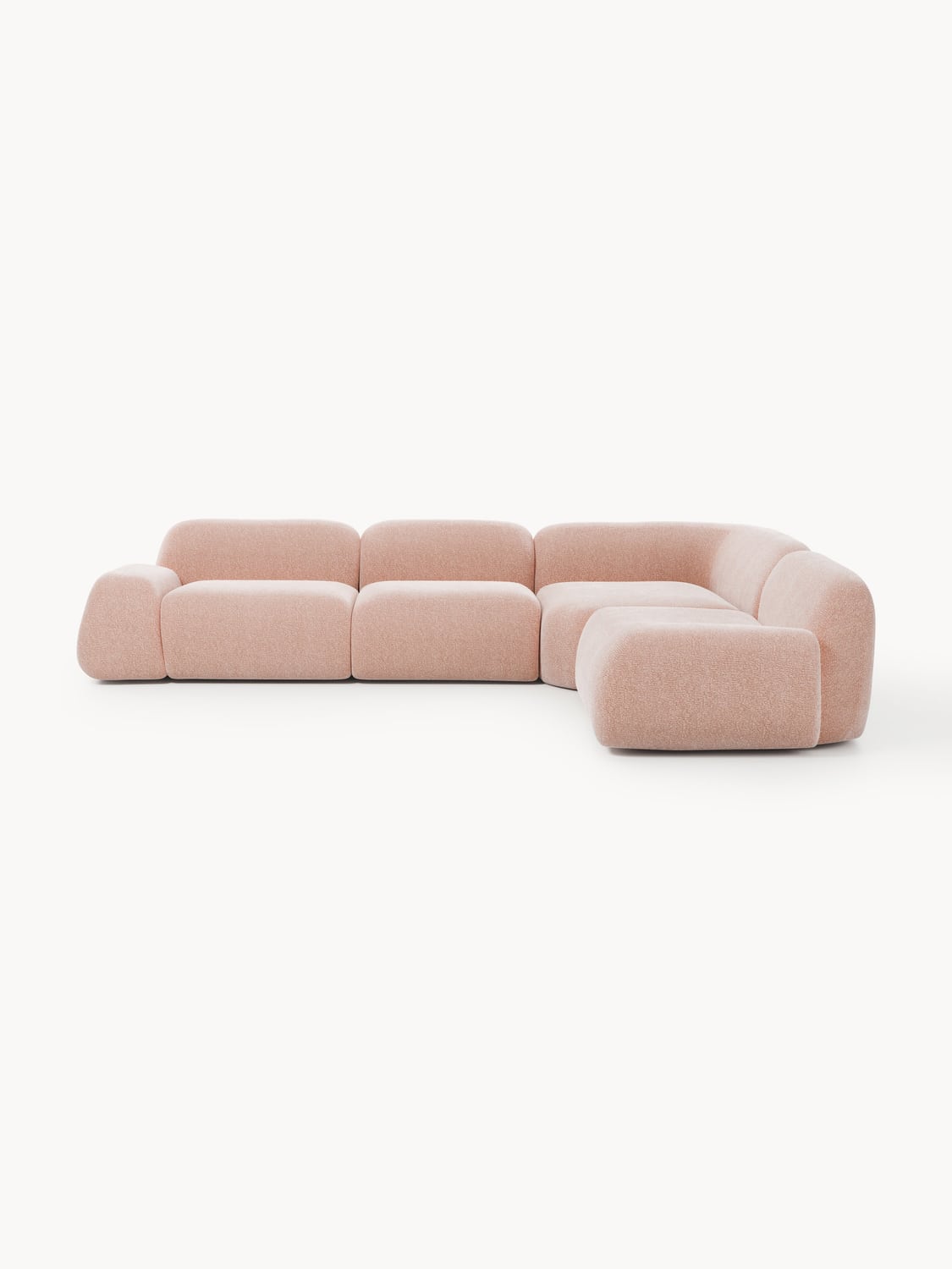 Wolke Modular Corner Sofa (4-seater) — Pink