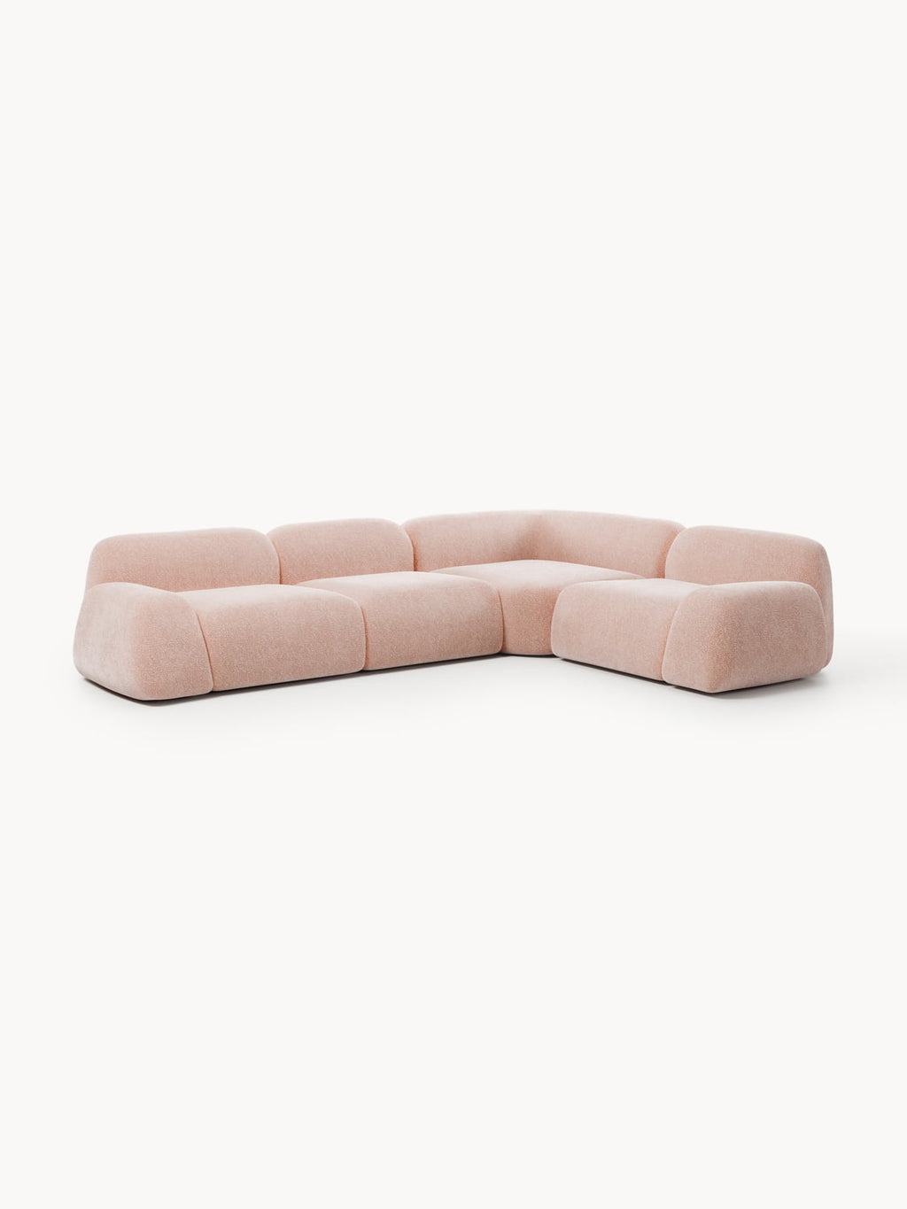 Wolke Modular Corner Sofa (4-seater) — Pink
