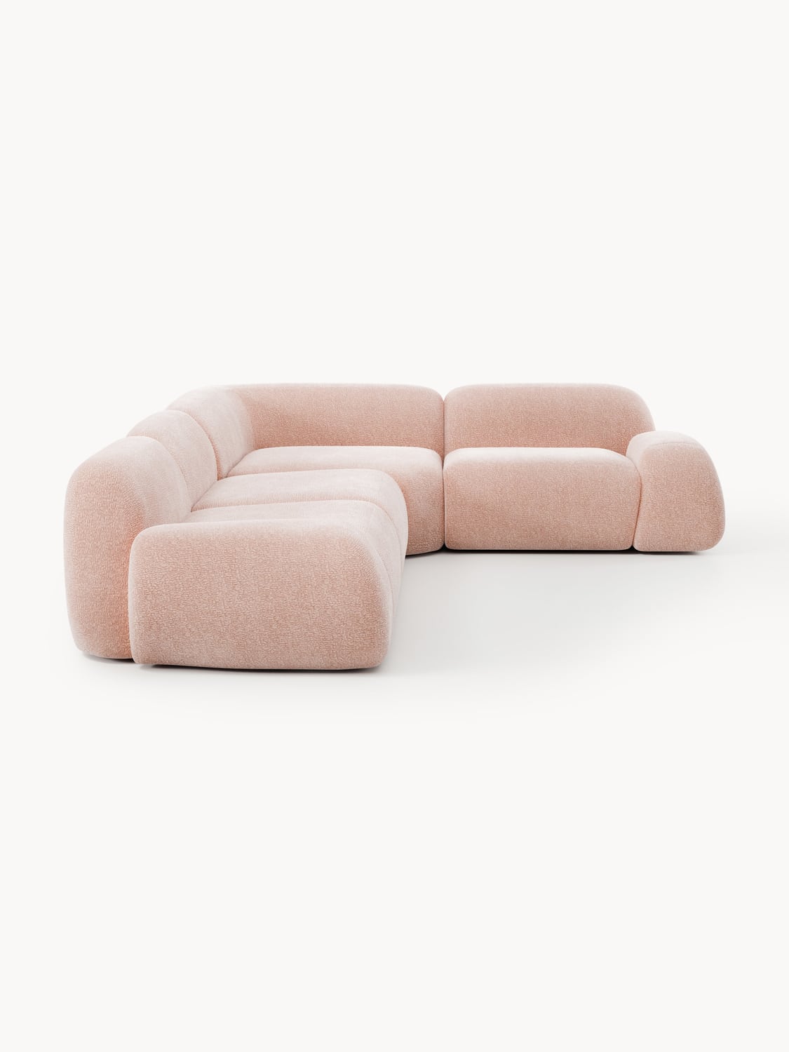 Wolke Modular Corner Sofa (4-seater) — Pink