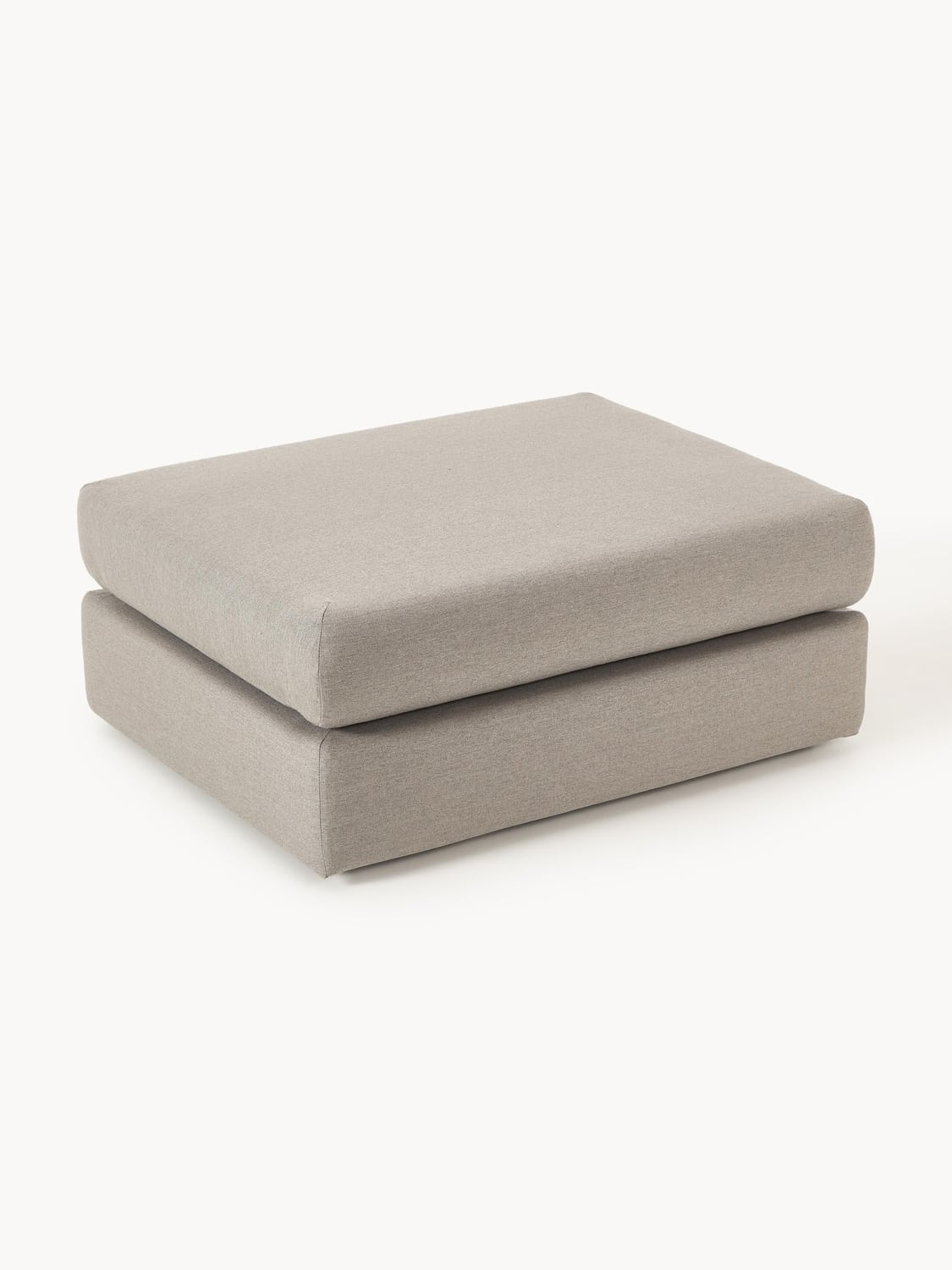 Rabea Garden Ottoman — Warm Grey