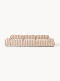 Wolke Modular Striped Sofa (4-seater) — Beige