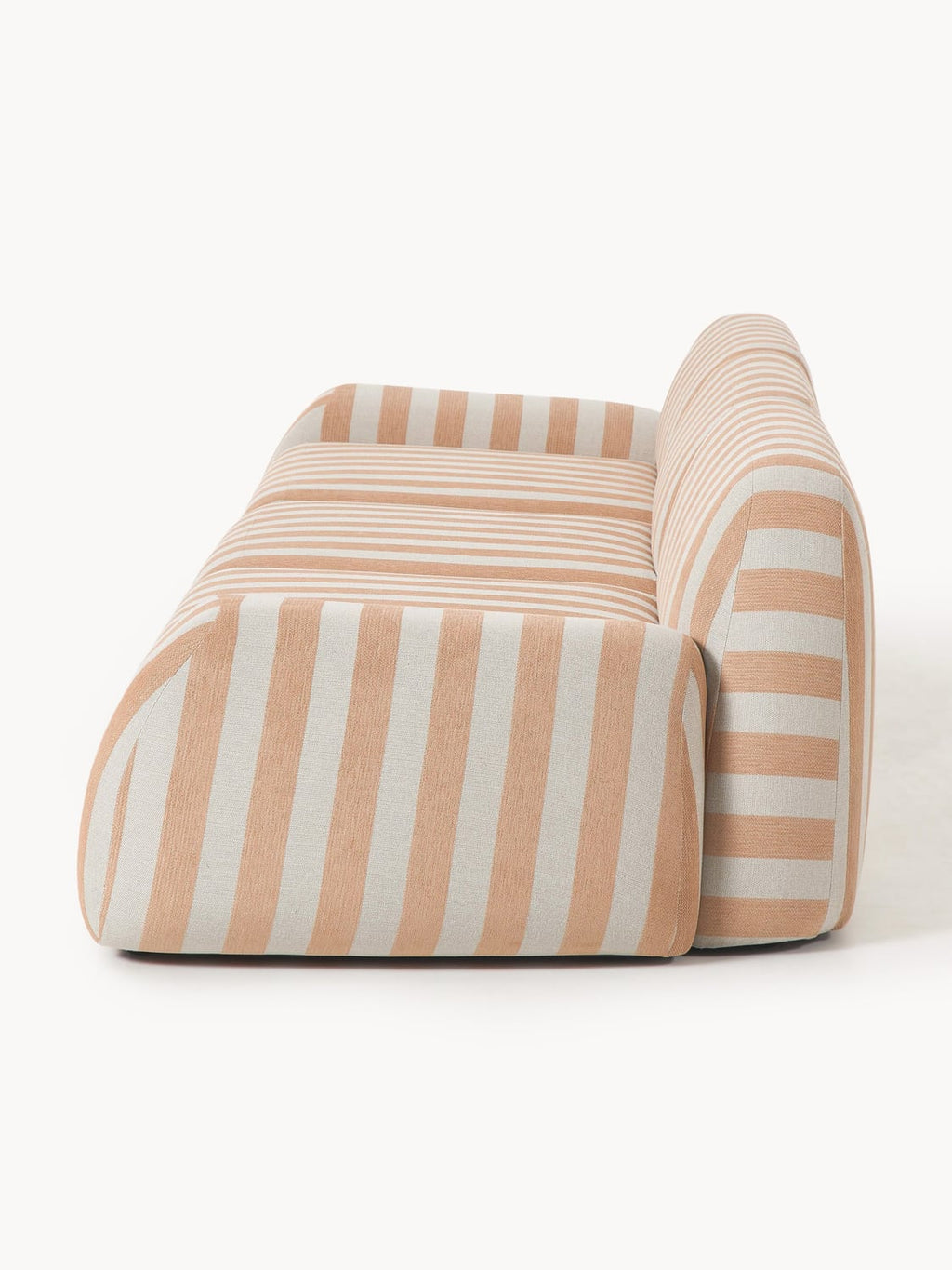 Wolke Modular Striped Sofa (4-seater) — Beige